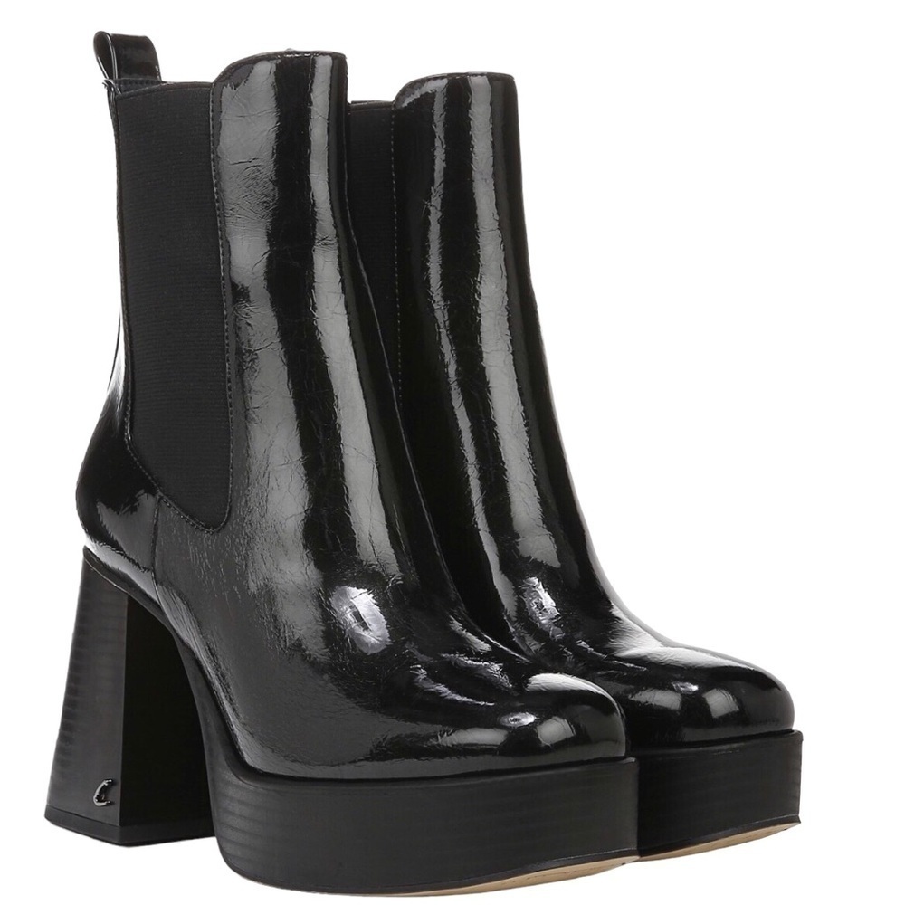 Circus NY Stace High Boot Black Size 9 Platform Block Heel Round Toe